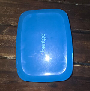Bentgo Fresh Blue Bento Lunch Box 3 Compartment Removable Tray Food Container